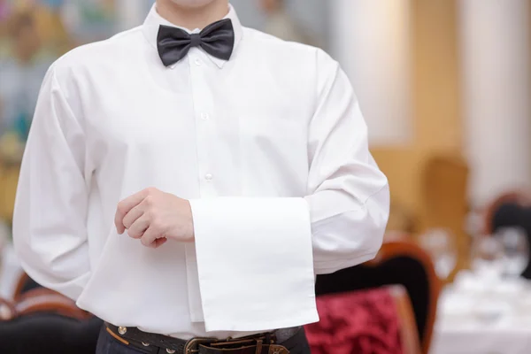 Waiter In the luxury restaurant — Stock Photo, Image