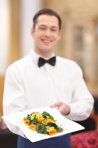 Waiter In the luxury restaurant — Stock Photo, Image