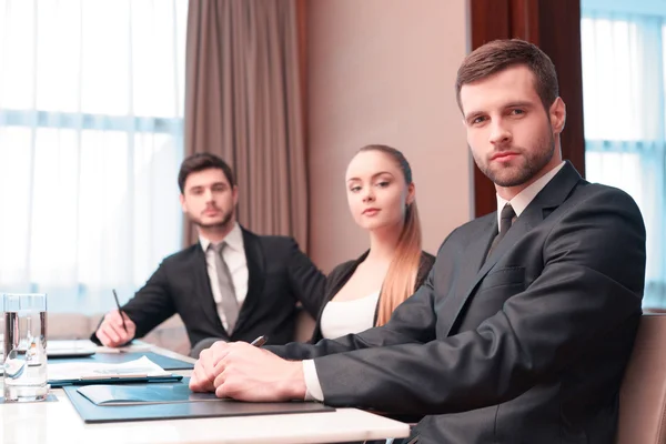 Business meeting with colleagues — Stock Photo, Image