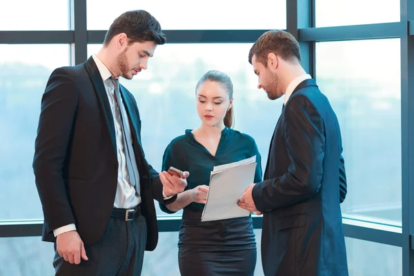 Business meeting with colleagues — Stock Photo, Image