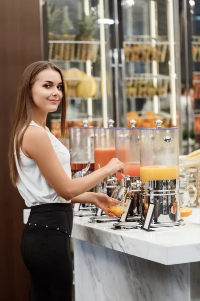 Tasty fresh juices for the lunch — Stock Photo, Image