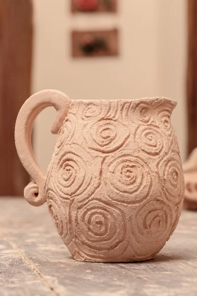 Range of clay pottery — Stock Photo, Image