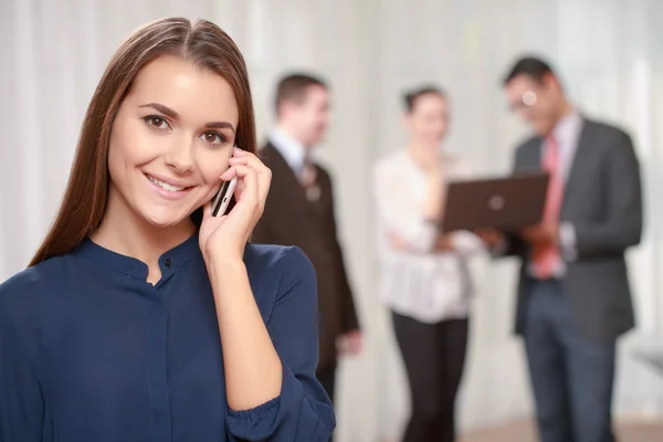 Businesswoman at the meeting — Stock Photo, Image