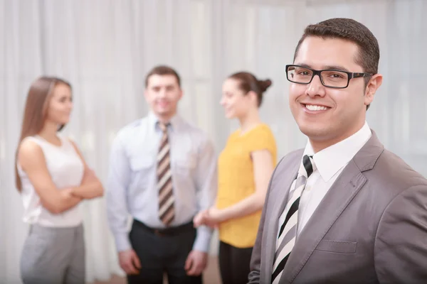 Business manager at the meeting — Stock Photo, Image
