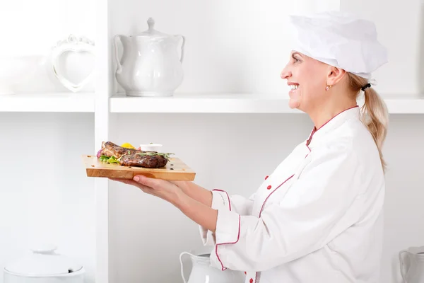 Kock-kock presenterar måltider — Stockfoto