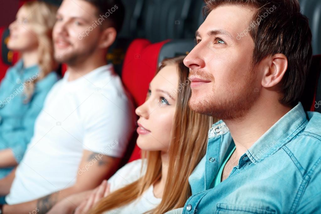 Couple of people in cinema