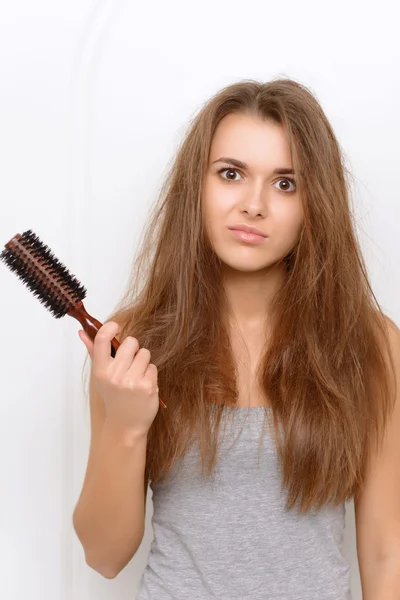 Silly  naughty hair — Stock Photo, Image