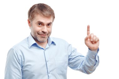 Parmağını tutan güzel yetişkin adam
