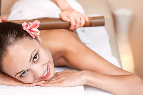 Professional massager making massage — Stockfoto