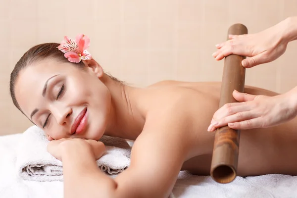 Professional massager making massage — Stok fotoğraf