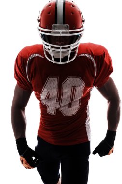 Rugby player standing straight 