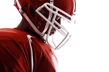 Rugby oyuncusu düşünme. 