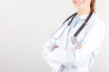 Güzel doktor elleri katlanır