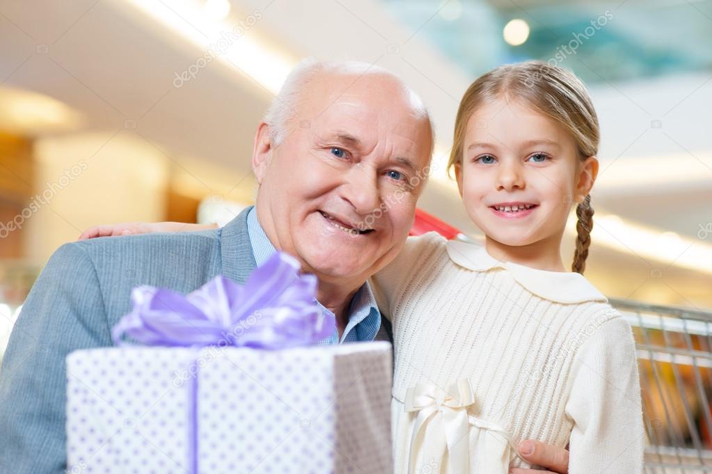 grandfather with adorable grandkid