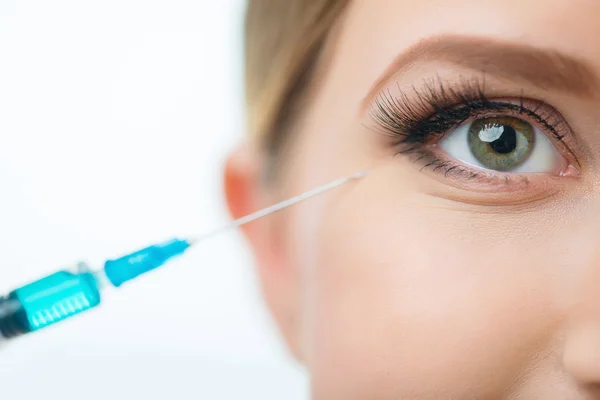 Professionell kosmetolog att göra skönhet injektioner — Stockfoto
