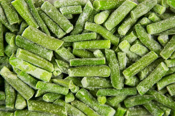 Quick Frozen Green String Beans Useful Products Vitamins Stock Photo