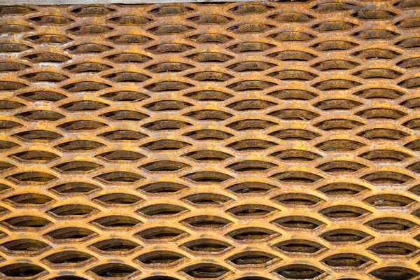 Achtergrond Van Een Metalen Rooster Van Xiphoïde Vorm Met Sporen — Stockfoto