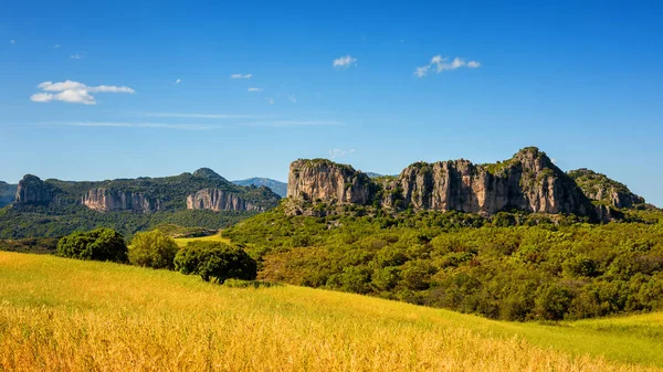 Beautiful Blue Sky Limestone Formations Ogliastra Sardinian Dolomite Formations Nature — Stock Photo, Image