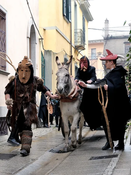 Traditional masks of Sardinia. — Stock Photo, Image