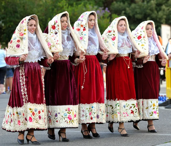 Traditional costumes of Sardinia. — Stock Photo, Image