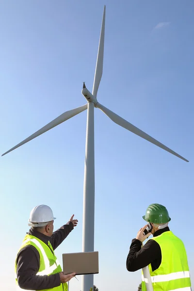 Detección de turbinas eólicas de instalación — Foto de Stock