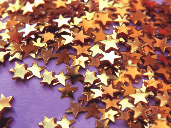 Gold confetti stars