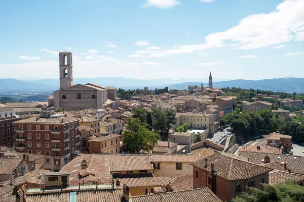 Panoramautsikt över Visa perugia — Stockfoto