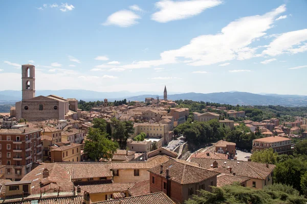 Panoramautsikt över perugia Italien — Stockfoto