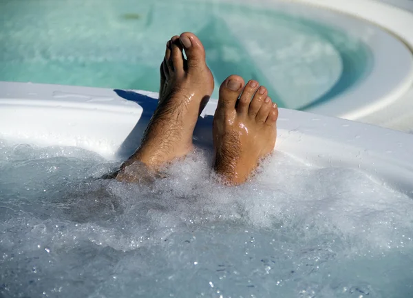 Voeten Jacuzzi — Stockfoto