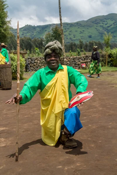 Tribal dancer rwanda — Stock Photo, Image