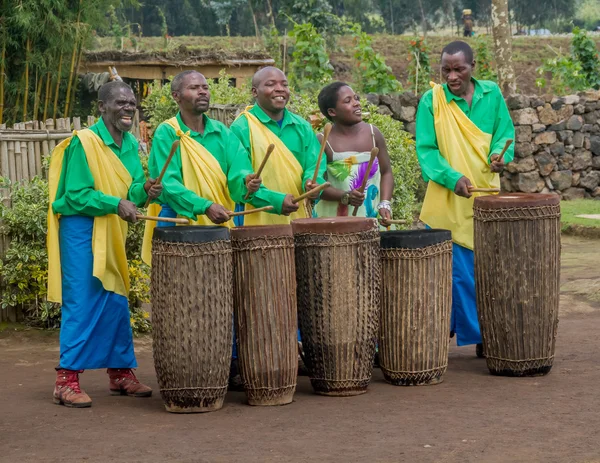 Rwanda drummers — Stock Photo, Image