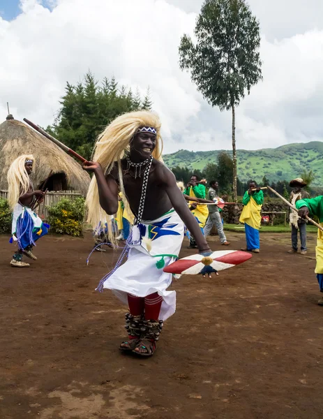 Plemiennych tancerz Rwandy — Zdjęcie stockowe