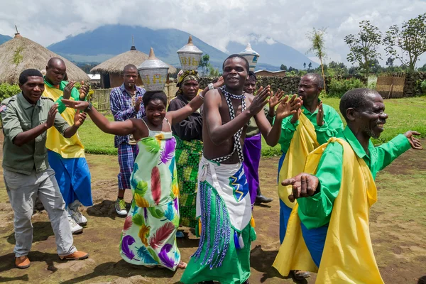 Tribal ritueel, rwanda Rechtenvrije Stockfoto's