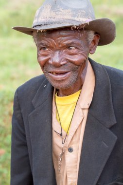 elderly african man clipart