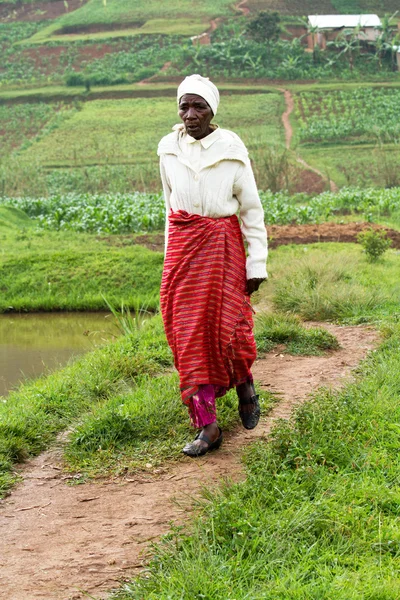 Ältere afrikanische Frau — Stockfoto