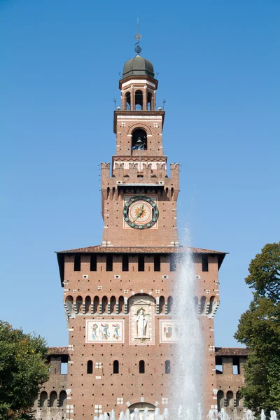Zamek Sforzów Milan — Zdjęcie stockowe