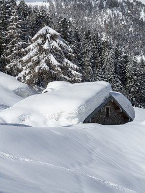 Kış peyzaj İtalya