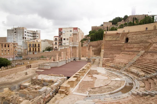 Romerska teatern i Cartagena — Stockfoto