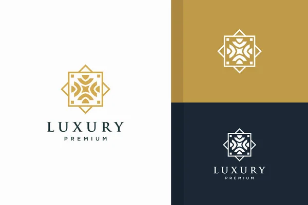 Logotipos Luxo Ornamentos Abstratos Ouro Elementos Logotipo Projetos Logotipo Conceito Vetor De Stock