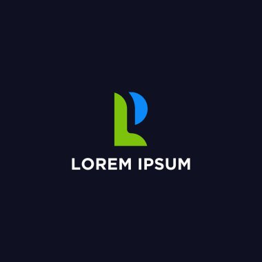 pl harfli logo, şirket için modern ve temiz logo simgesi