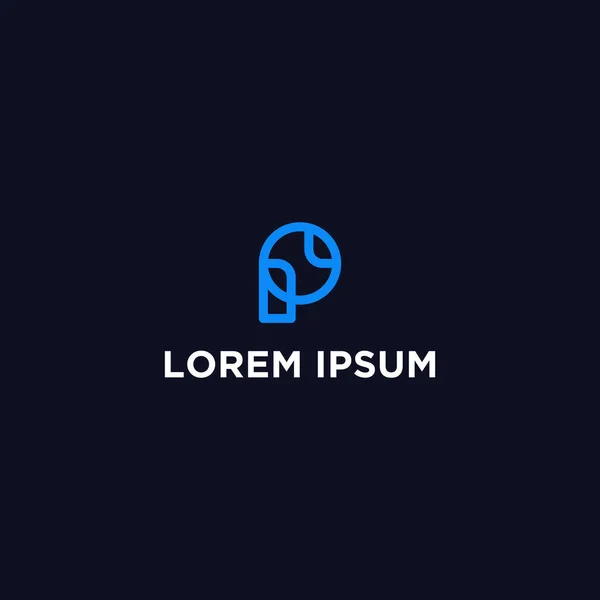 Iniciais Letra Logotipo Ícone Logotipo Moderno Limpo Para Empresa Ilustrações De Stock Royalty-Free