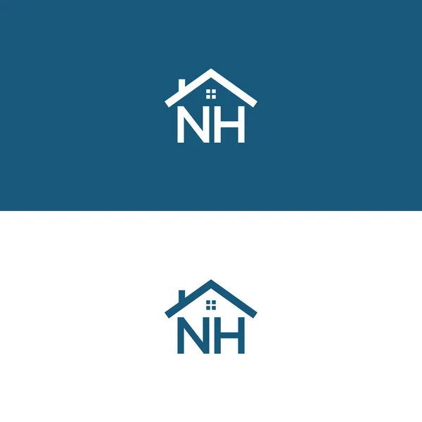 Icona Del Logo Vettoriale Ispirazione Iniziale Del Logo Immobiliare — Vettoriale Stock