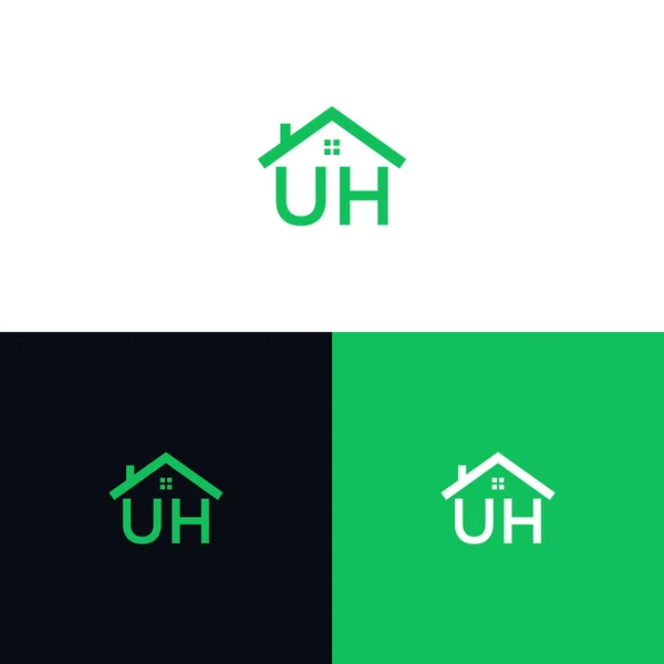 Icona Iniziale Del Logo Immobiliare Ispirazione Logo Vettoriale — Vettoriale Stock