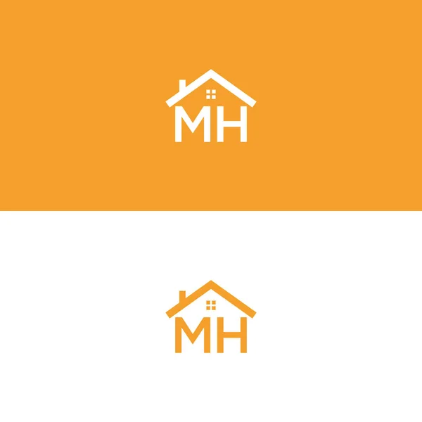 Icona Del Logo Vettoriale Ispirazione Iniziale Del Logo Immobiliare — Vettoriale Stock