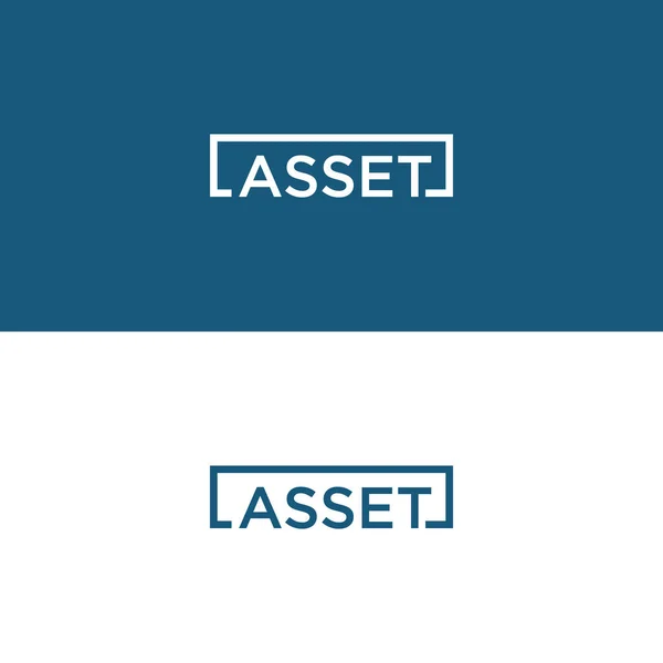 Asset Quadratisch Logo Design Quadratisch Rahmen Logo Vektor Form — Stockvektor