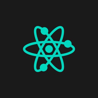 vektör atom simgesi