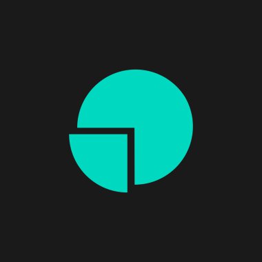 pasta grafiği düz simgesi