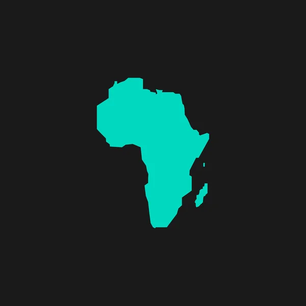 Mapa África - Ícone vetorial isolado — Vetor de Stock