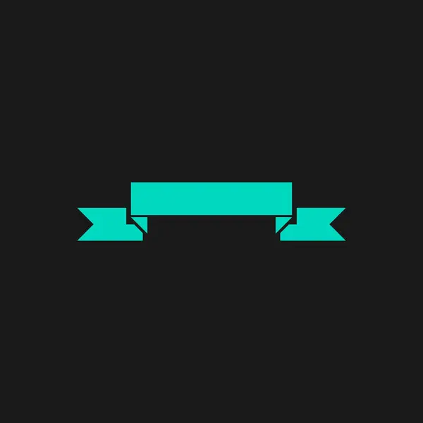 Banner platte pictogram — Stockvector
