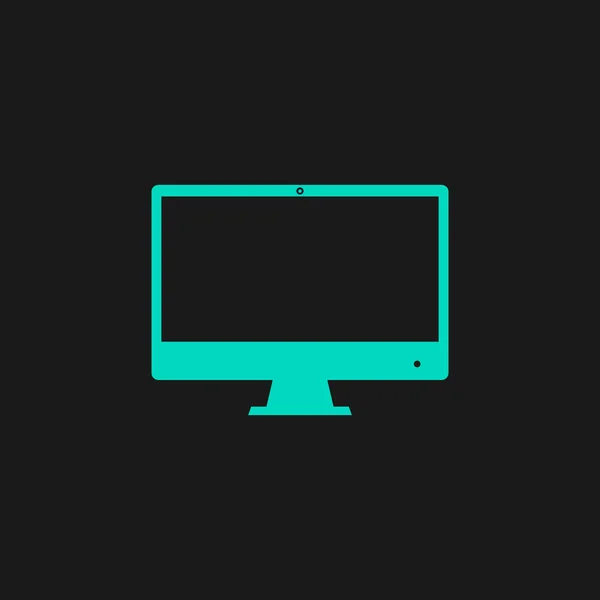 Icono de pantalla del ordenador. Simbol de monitor — Vector de stock